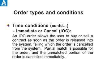 Order Type Ioc Rithmic Futures and options | PPT