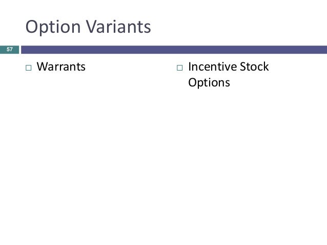 Explanation of incentive stock options