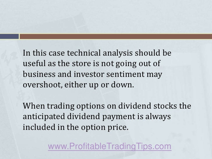 Dividend payments on stock options