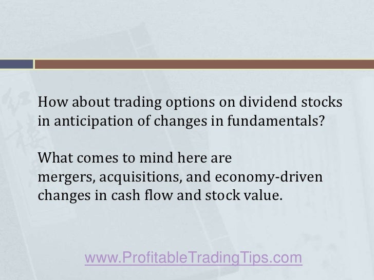 Dividend payments on stock options