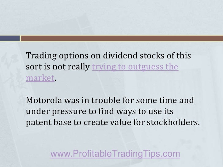 Special dividend stock options