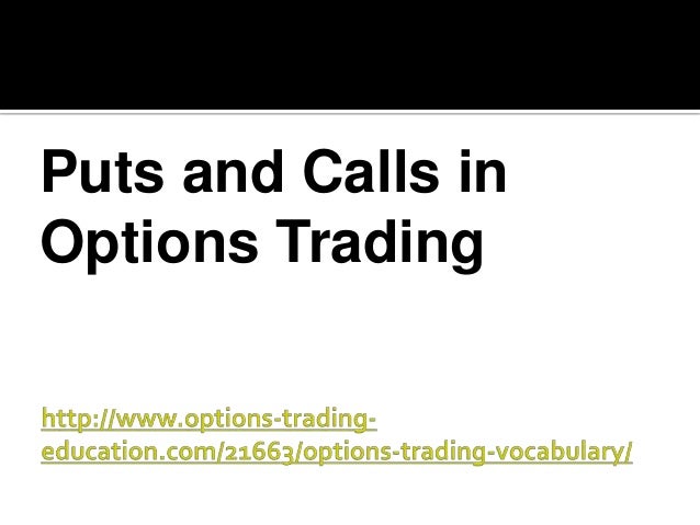 Option trading vocabulary