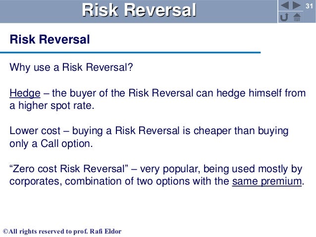 Risk reversal in fx options