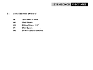 Options For Energy Reduction In Data Centres.