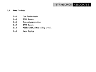 Options For Energy Reduction In Data Centres.