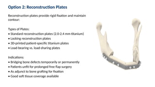 Comprehensive Options for Mandibular Defect Reconstruction: Techniques ...