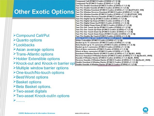 Fx exotic options pricing