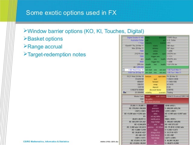 Fx options reverse knock out