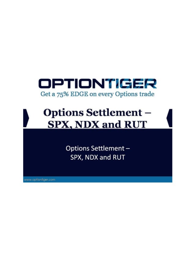 Spx expiration settlement