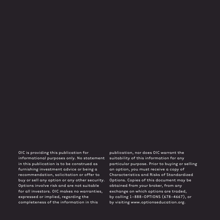 Options strategies pdf
