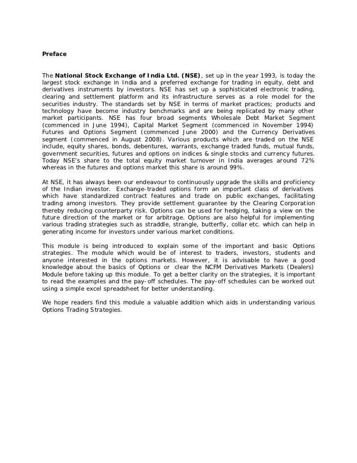 Weekly options trading commenced on nse in