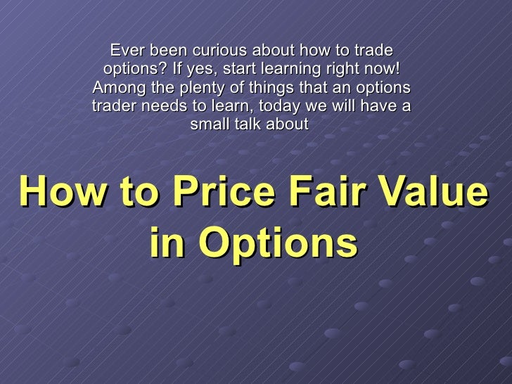 Options trading value