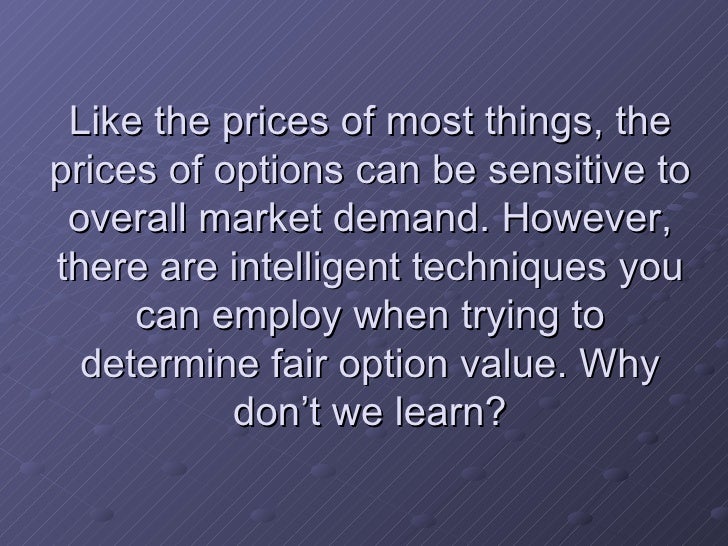Options trading prices