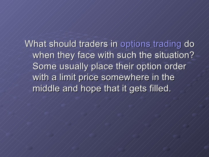 Options trading value