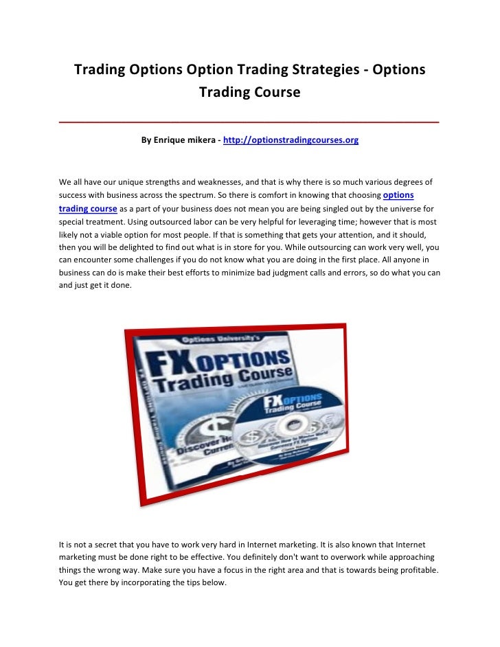 Option trading demystified