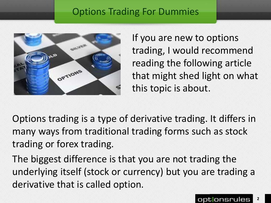 Options trading for dummies