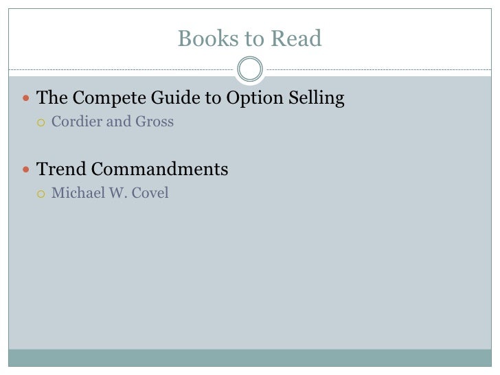 Options trading powerpoint presentation