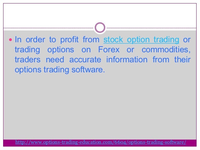 Option trading simulation software