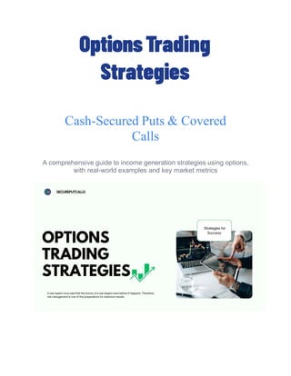Options Trading Strategies- A Practical Guide to Generating Consistent ...