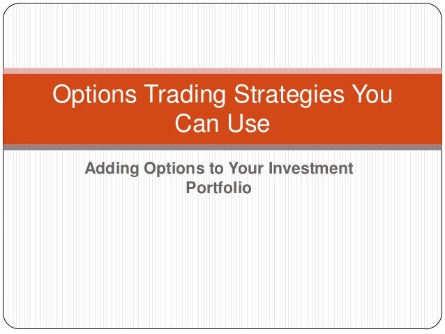 Options trading strategies pdf