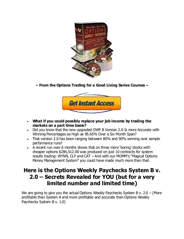 Weekly stock options trading