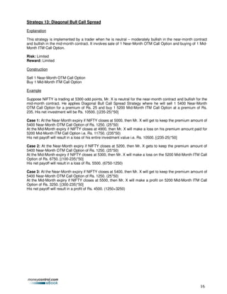 Option trading strategies | PDF