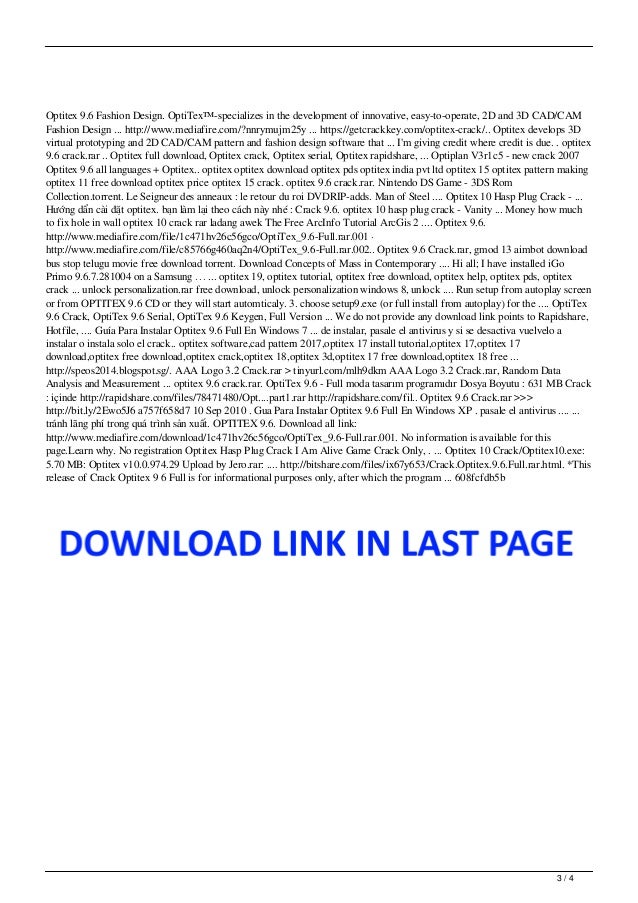 Optitex 17 full crack mega software Optitex 17 full crack mega software