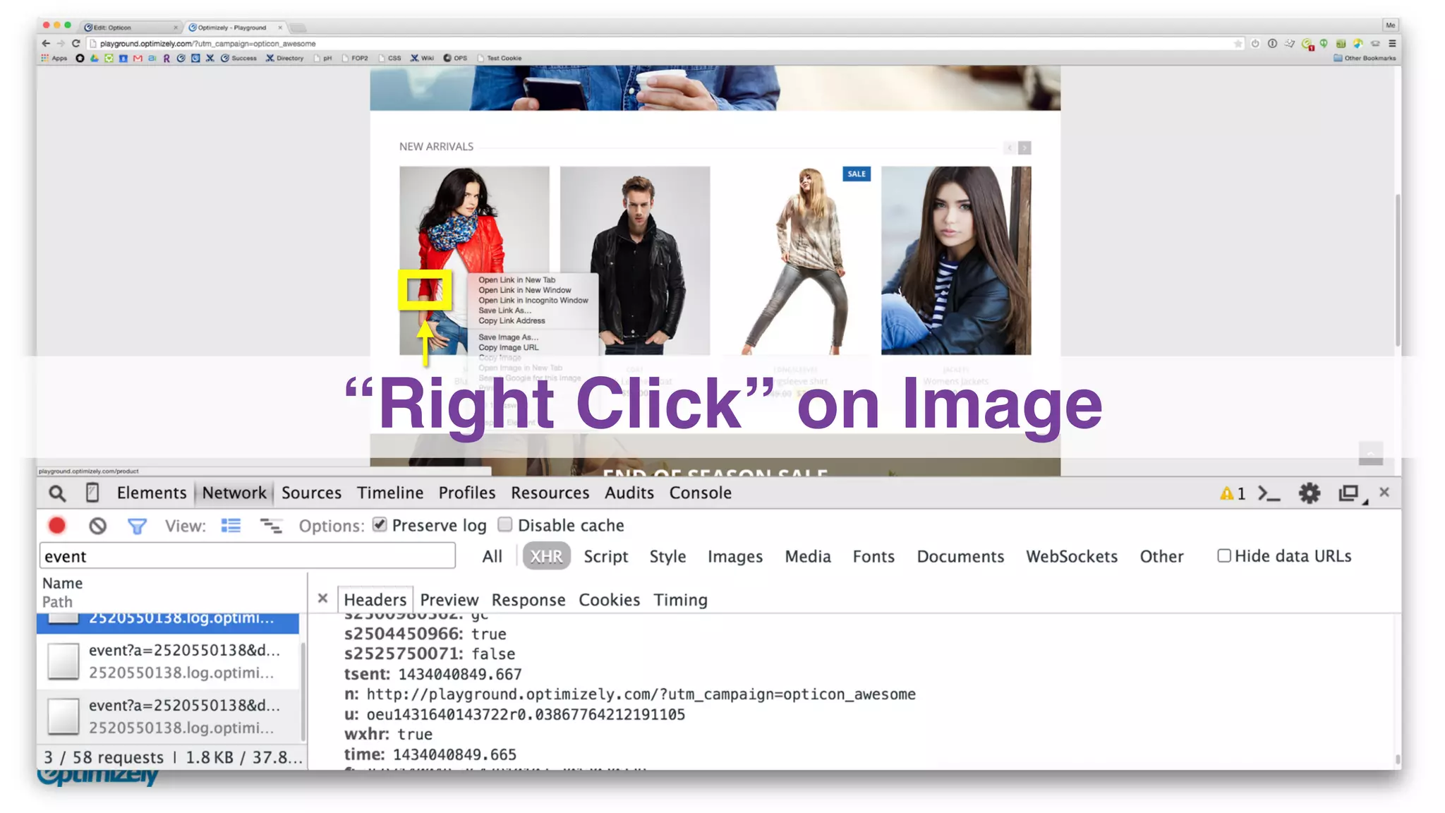 “Right Click” on Image