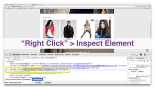 “Right Click” > Inspect Element
 