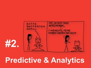 Titel.
 Textmasterformat bearbeiten
 Zweite Ebene
» Dritte Ebene
#2.
Predictive & Analytics
 