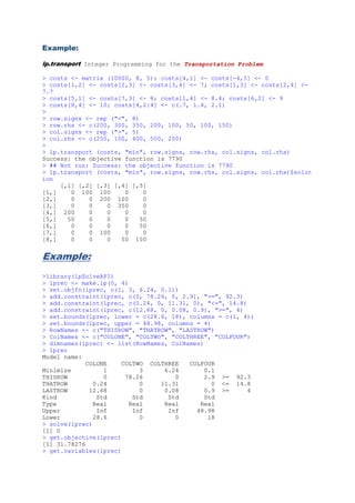 Optimization and Mathematical Programming in R and ROI - R Optimization ...
