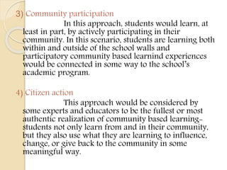 Community Based Learning | PPTX