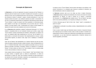Concepto de Optocracia 
La Optocracia es una forma de organización de grupos de personas del tipo Poliarquía. La 
Optocracia parte de la base de que es muy difícil o imposible poner de acuerdo a un grupo de 
personas en todo y que es contraproducente forzar a que eso sea así. La Optocracia propone 
solo enfocarse en acordar “lo necesario” y regular y coordinar alternativas en “lo que no es 
necesario ponerse de acuerdo”, que constituyan opciones que puedan ir evolucionando. Es 
así como su característica predominante es la capacidad de cada persona de poder optar que 
“Tipo de Gobierno” la regirá. Se propone como forma superadora a la Democracia porque, 
cada ciudadano no solo elige a sus representantes, sino que primero opta por el “Tipo de 
Gobierno” que estos llevarán a cabo. La efectivización de la opción de cada ciudadano, no 
depende de la opción de los otros ciudadanos como ocurre en la Democracia. 
En una Optocracia están predefinidos, mediante “Constituciones Particulares”, 2 ó 3 “Tipo de 
Gobierno”, encuadrados dentro de una Constitución General que los arbitra y regula. Cada 
“Tipo de Gobierno” presenta características bien definidas y diferenciadas con respecto a los 
otros. Los ciudadanos deben optar empadronarse en uno de los “Tipo de Gobierno” en un 
trámite similar a la renovación del documento. Este empadronamiento se renueva o cambia 
cada períodos regulares, por ejemplo 4 años, según como lo establezca la “Constitución 
General”. 
Cada “Tipo de Gobierno” esta representado por un Gobierno Nacional que tiene que tener: 
división de poderes, alternancia de poder y estado de derecho. Actúan simultáneamente en el 
país 2 ó 3 Gobiernos Nacionales. Cada uno de los gobiernos nacionales convive con los otros 
gobiernos nacionales, provinciales y municipales, conforme a lo regulado en la “Constitución 
General”. En teoría, podrían ser más de 3 los “Tipo de Gobierno”, pero en la práctica quizás 
no sea lo más conveniente, al menos en un principio. 
Cada ciudadano tributa sus impuestos a su “Tipo de Gobierno”. Cada “Tipo de Gobierno” tiene 
su propia moneda, su seguridad social, su sistema de representación, su sistema de 
administración, su justicia, etc. Cada “Tipo de Gobierno” administra una parte (proporcional a 
sus electores) de los recursos nacionales y representa a sus empadronados en el control y 
supervisión de los gobiernos provinciales y municipales. 
15 
A la larga uno de los “Tipo de Gobierno” termina siendo más exitoso en sus políticas, lo que 
produce correcciones en su contraparte (para conservar su población de electores), que 
termina beneficiando a todos los ciudadanos del país. 
La Optocracia soluciona cada una de las fallas que tiene el sistema Democracia. 
La Optocracia subsana la injusticia del sometimiento de la minoría a los errores de la mayoría 
(generalmente 1er Minoría), sin quitar el derecho de la mayoría a equivocarse 
(ver Oclocracia). En una Optocracia cada ciudadano tiene el “Tipo de Gobierno” que quiere 
dentro de las opciones predefinidas y no el impuesto por la Mayoría o la 1er Minoría. 
El término Optocracia surge de "Opto" del latín “elijo”, "deseo", "quiero" y conceptualiza “el 
poder de la opción”. 
La Optocracia da continuidad a las políticas correctas, independientemente de los políticos 
que las ejecutan. 
Si bien no existe ni existió ningún país Optocrático hasta el momento, el mecanismo formador 
de la Optocracia que es la división de fueros, existe en todos los países. El momento de su 
implementación se acerca a medida que se desarrollan las tecnologías para la comunicación y 
la organización, ya que estas desvinculan progresivamente el desarrollo individual de la 
ubicación geográfica y las fronteras. 
16 
 