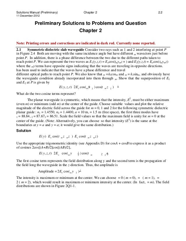 Optoelectronics and photonics principles and practices 2nd edition