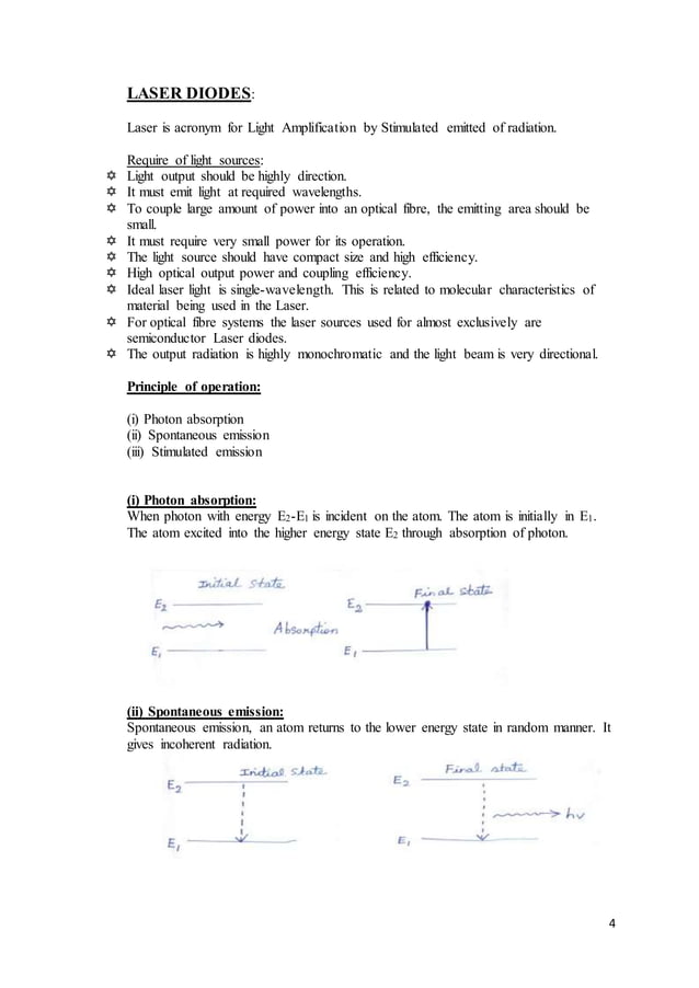Opto electronics notes PDF
