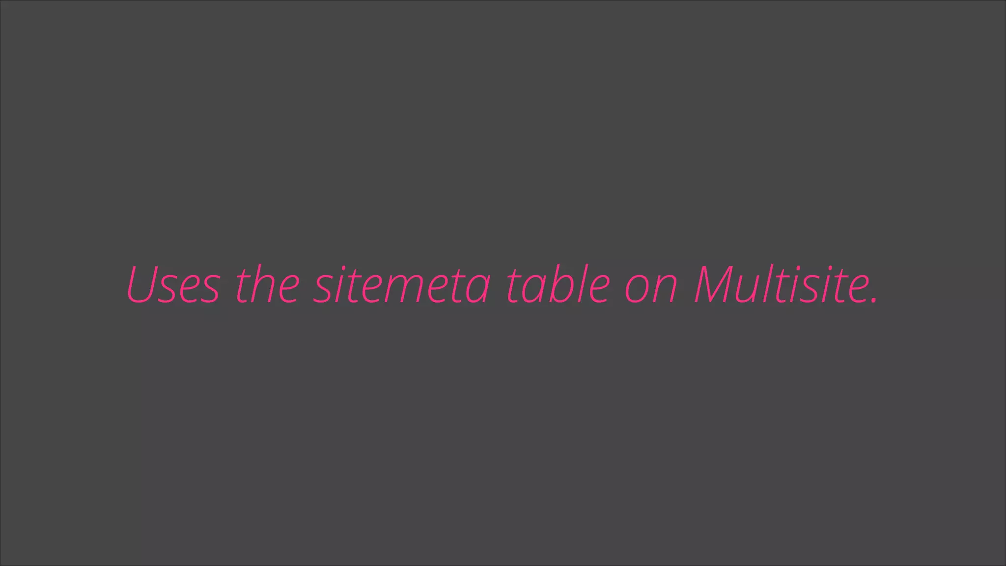 Uses the sitemeta table on Multisite.

 
