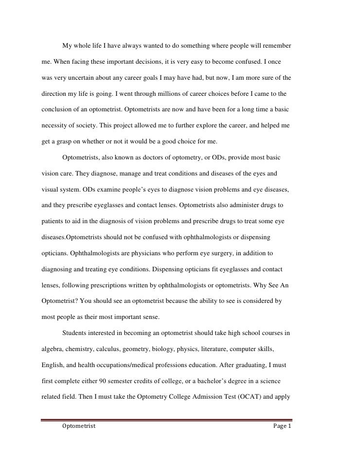Essay career