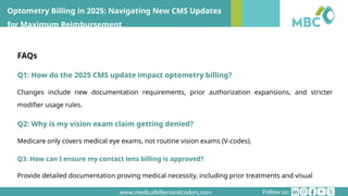 Optometry Modifier Optometry Billing in 2025 Navigating New CMS Updates for Maximum ...