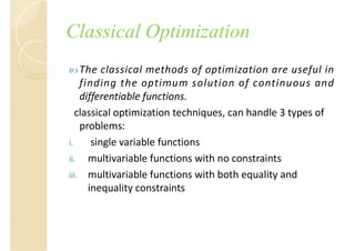 Optimization Techniques : A subject of 2nd year engineering | PDF