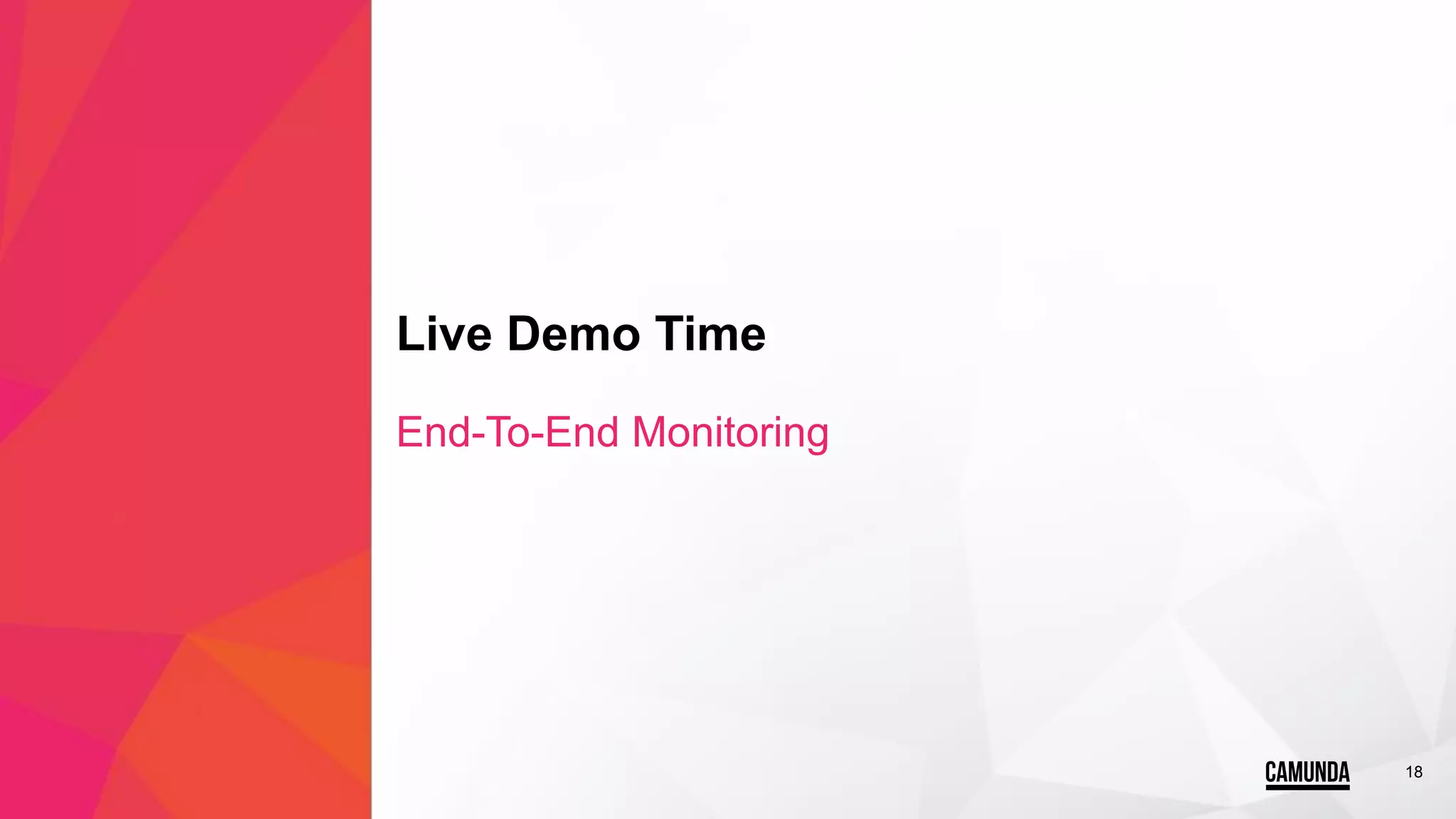 18
Live Demo Time
End-To-End Monitoring
 