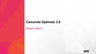 9
Camunda Optimize 3.0
What’s New?
 