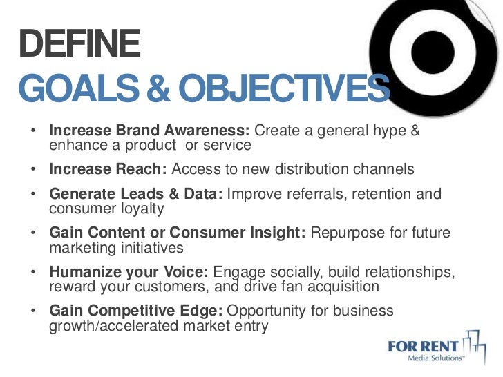 DEFINE GOALS & OBJECTIVES