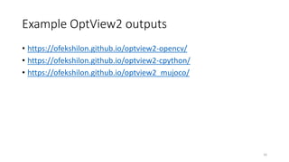 OptView2 - C++ on Sea 2022 | PPTX