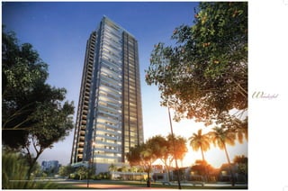 Perspectiva ilustrada da fachada vista pela Praça da T-23

 