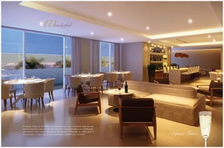 O Espaço Festas do Wonderful foi desenhado para que você possa fazer de seus
eventos momentos inesquecíveis. Um ambiente amplo, decorado com a sofisticação
que merece uma ocasião especial, e um belvedere integrado ao salão para a
descontração e o bem-estar de seus convidados. Simplesmente wonderful!

Espaço Festas

 