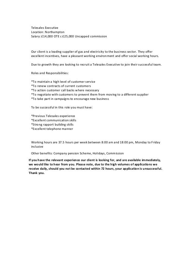 Telesales Executive telesales-executive