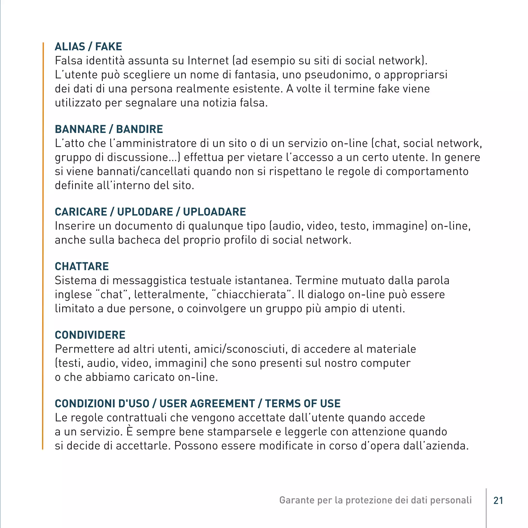 Opuscolo Garante privacy sui socialnetwork