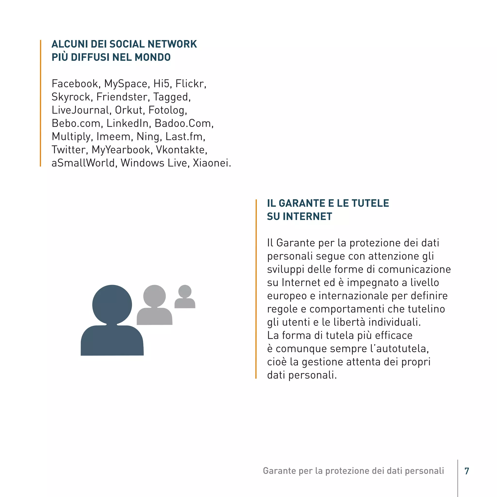 Opuscolo Garante privacy sui socialnetwork