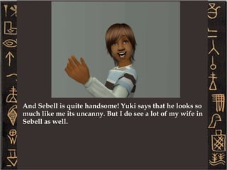 This picture was taken right after his birthday before his Dad got ahold of some scissors for Rob's hair. 