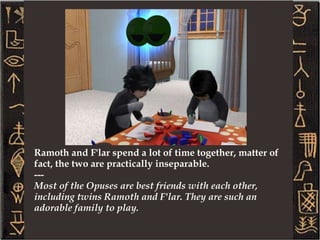 The rebuild also meant that I didn't know skillpoints for the kids unless they had maxed them... so this puts them at a disadvantage for uni scholarships, but all in all, I'm just happy to have them back safe and sound! So, let's get back to Gil... --- I finally won my battle with Rob about his hair. We also took him to the eye doctor and found out he needed glasses like his mother. I think the new look really suits him. 